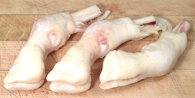 Three whole Lamb Feet