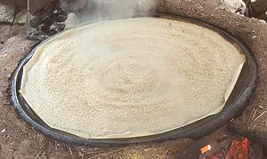 Injera Bread, Finished