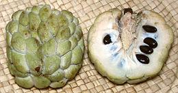 Whole and Cut Sugar Apple