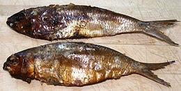 Smoked whole Bonga Shad