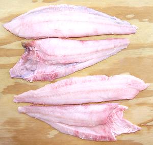 Set of Flat Fish Fillets Cut