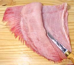 Filleting a Skate Wing