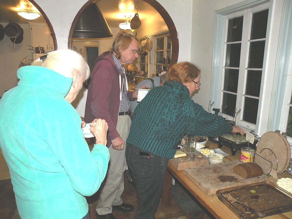 Group members at the Table