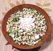 Dish of Celery & White Bean Salad