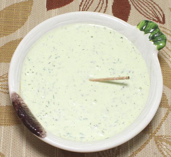 Bowl of Ranch Dressing