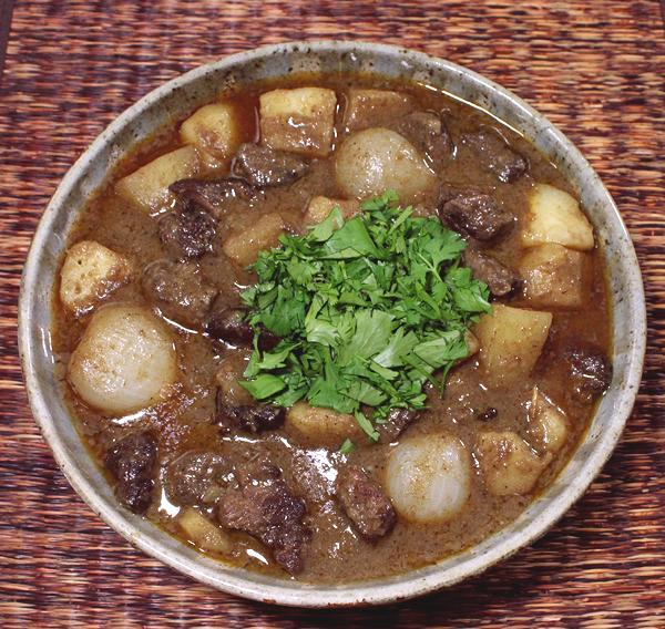 Bowl of Beef Massaman Curry