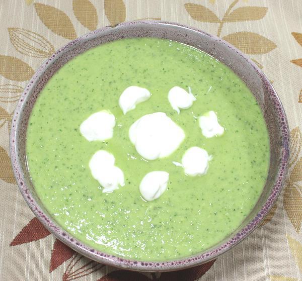 Bowl of Cold Cucumber Avocado Soup