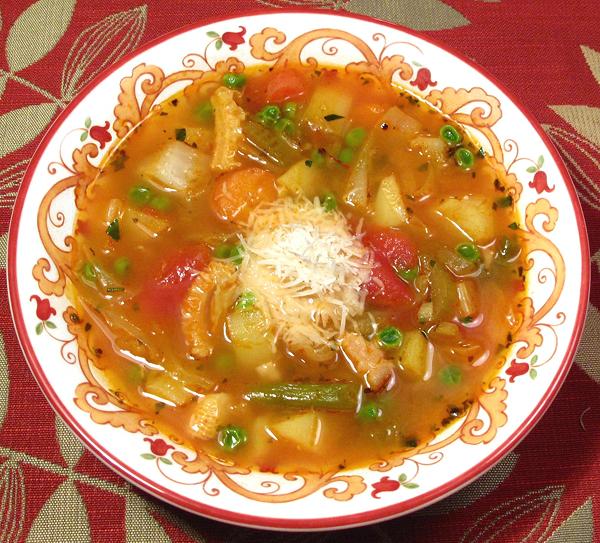 Bowl of Tripe & Vegitable Soup