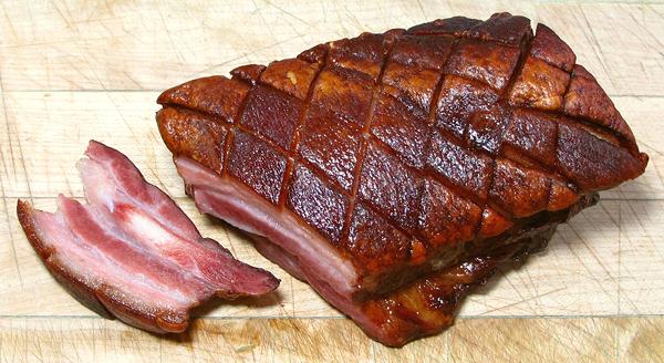 Block of Roasted Smoked Pork Ribs