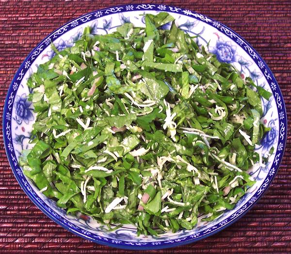 Raw Pennywort Salad