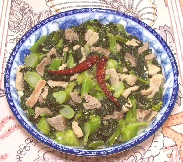 Dish of Pork & Gai Lan