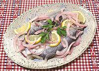 Dish of Pickled Herring Sweden