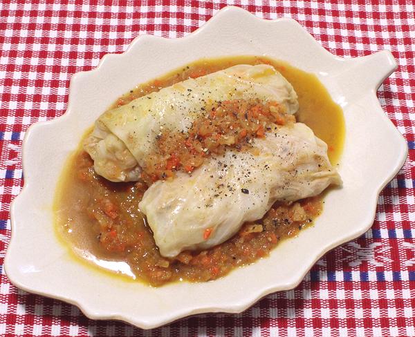 Dish of Swedish Cabbage Rolls