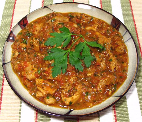 Dish of Chicken in Marsala Sauce